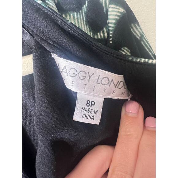 Maggie London Petite Long Sleeve Midi Dress Sz 8P - Picture 3 of 3